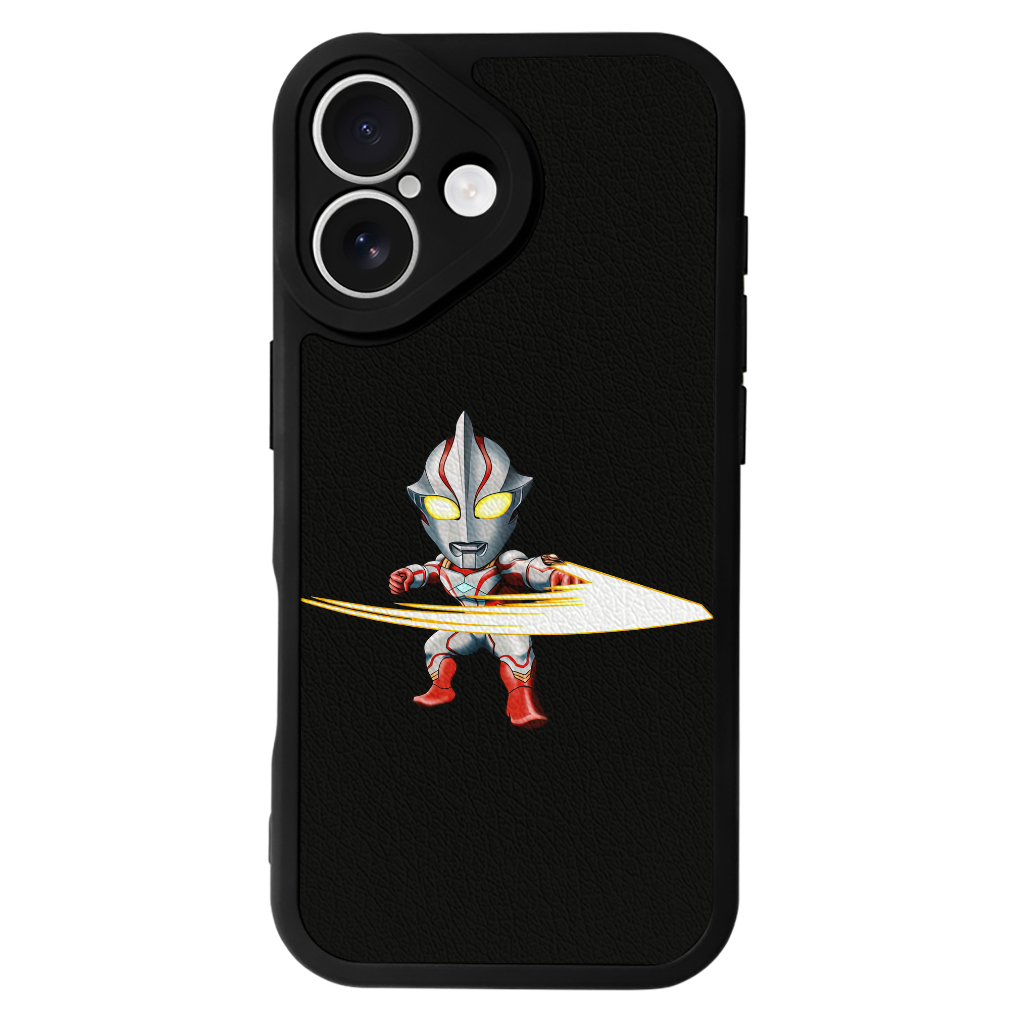 （画像用） ウルトラマン Ultraman 【iPhone 16シリーズ対応】シリコンスマホケース（レザー調） 材質：シリコン